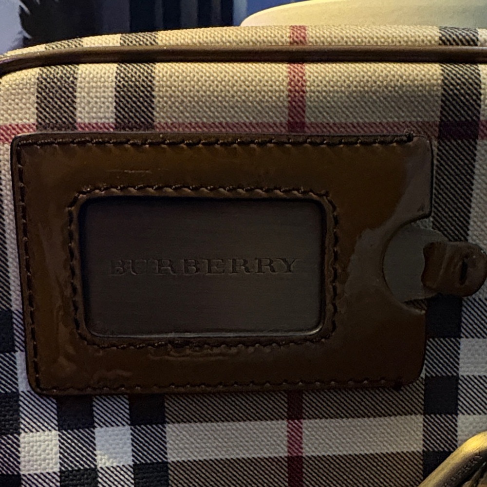 Burberry Plaid Belt/Crossbody Bag - Brown and Black - Picture 3 of 7